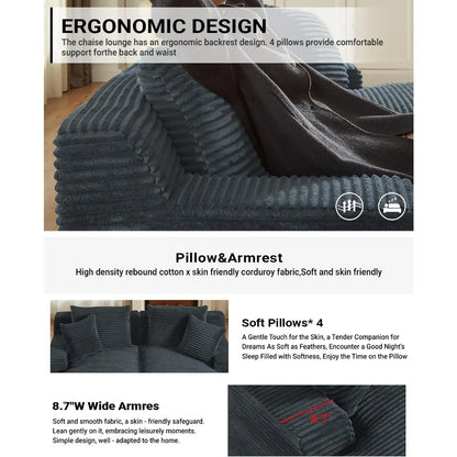 79 Inches Oversized Sectional Double