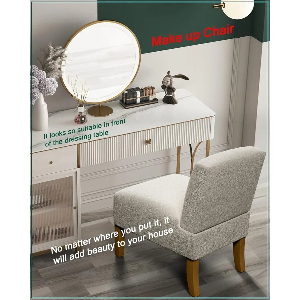 Armless Accent Chairs Set of 2