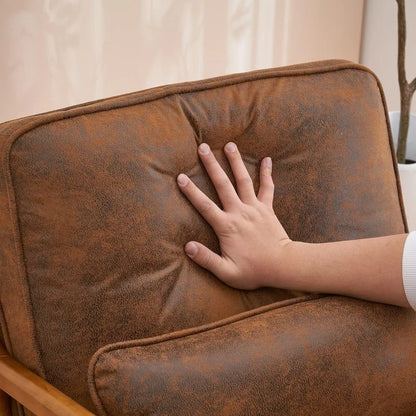 "Pair of Mid-Century Modern Microfiber Chairs