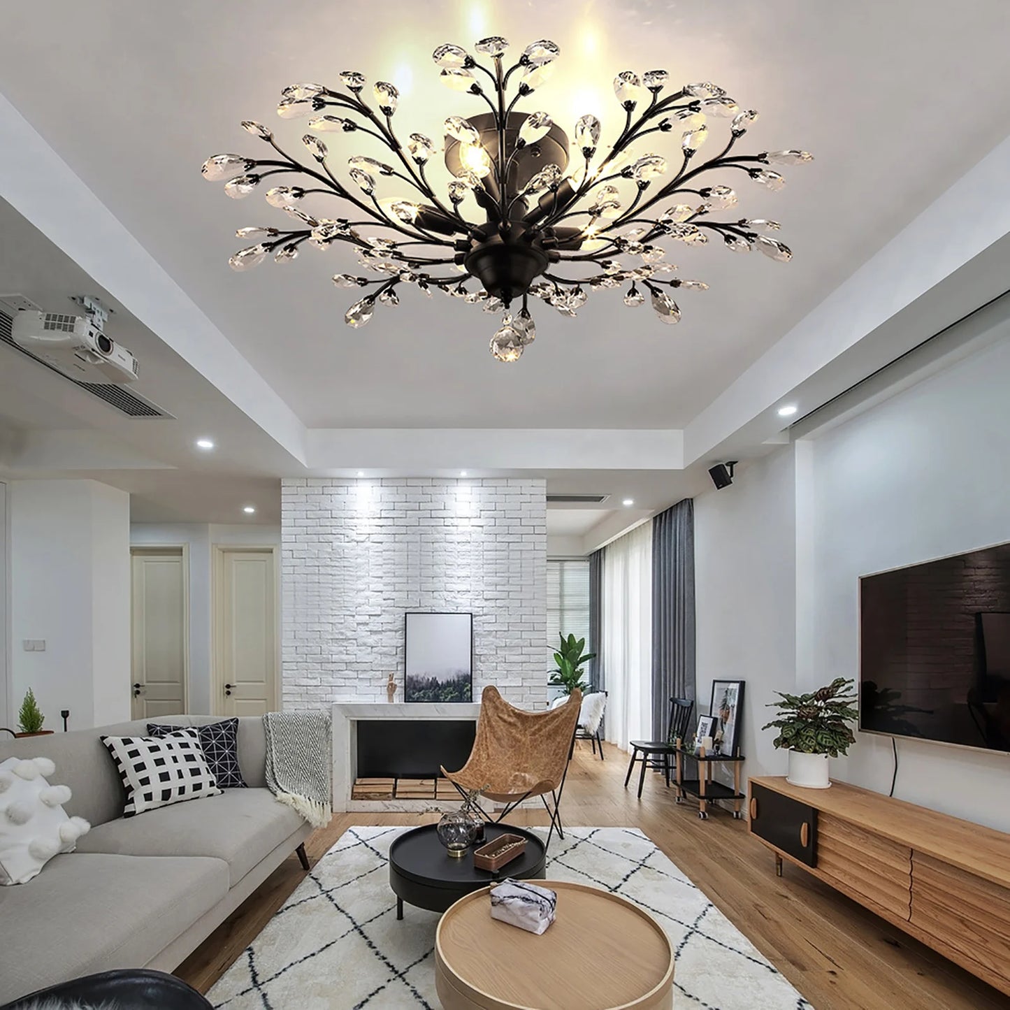 Crystal Chandelier Ceiling Light