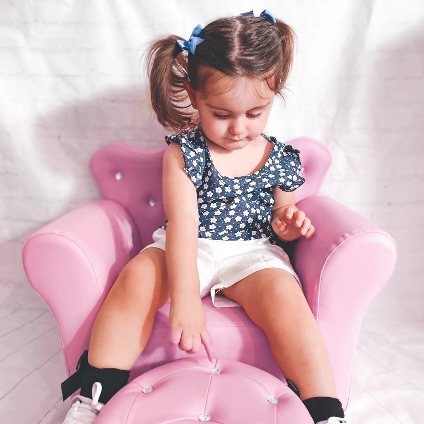 Kids Sofa Set with Footstool