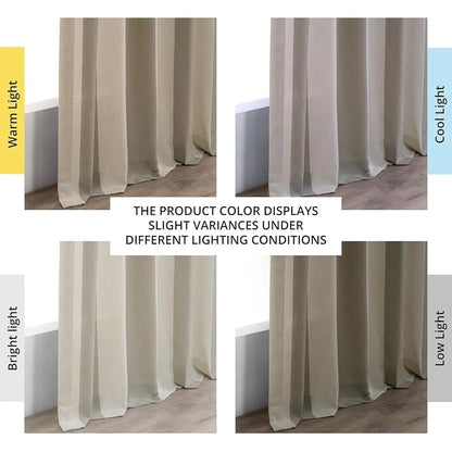 Linen Blend Light Filtering Curtain Panel