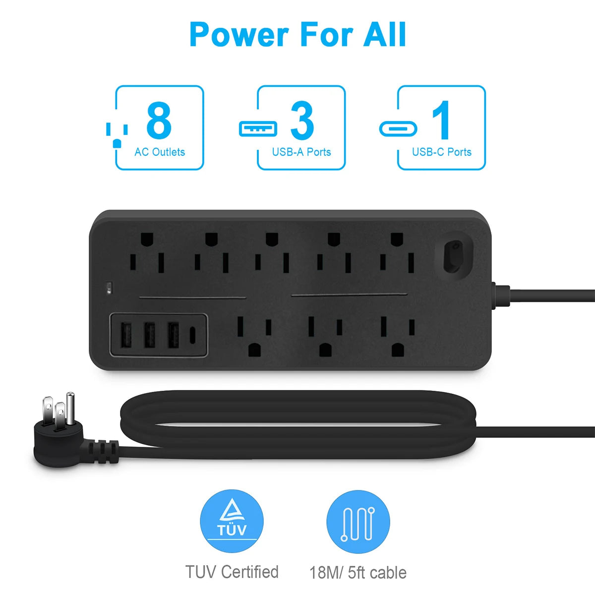 12 in 1 Power Strip Multitap