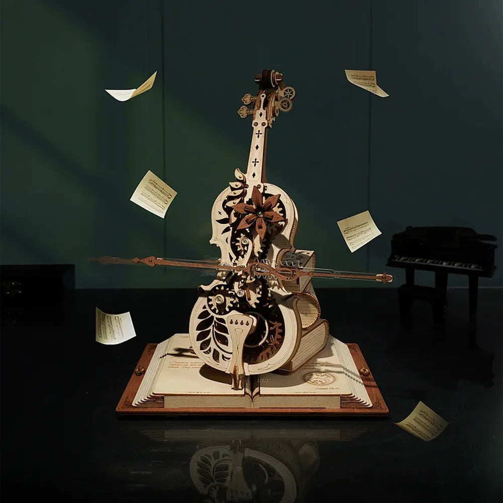 3D Wooden Puzzle Cello