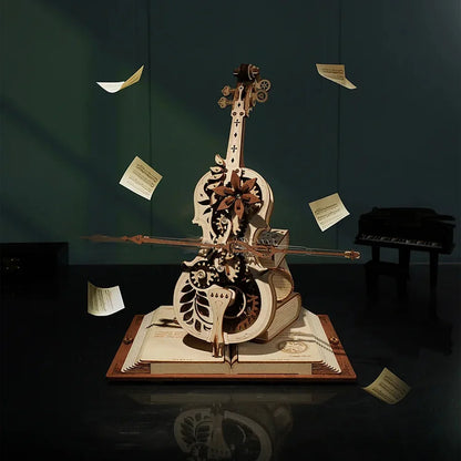 3D Wooden Puzzle Cello