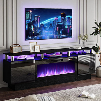 70" Modern Fireplace TV Stand with 36" Electric Fireplace