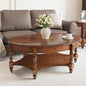 Solid Wood Coffee Table with Drawer