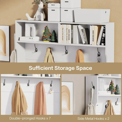 71" Hall Tree With Bench