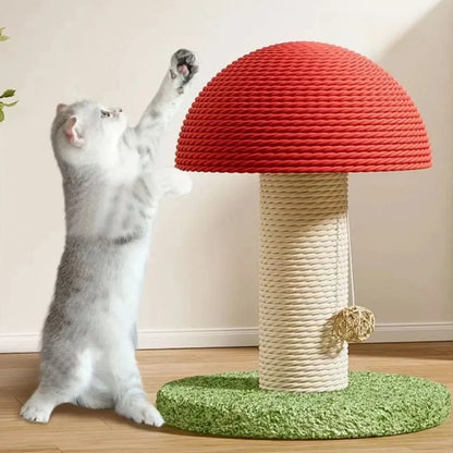 Mushroom Cats Scratching Column
