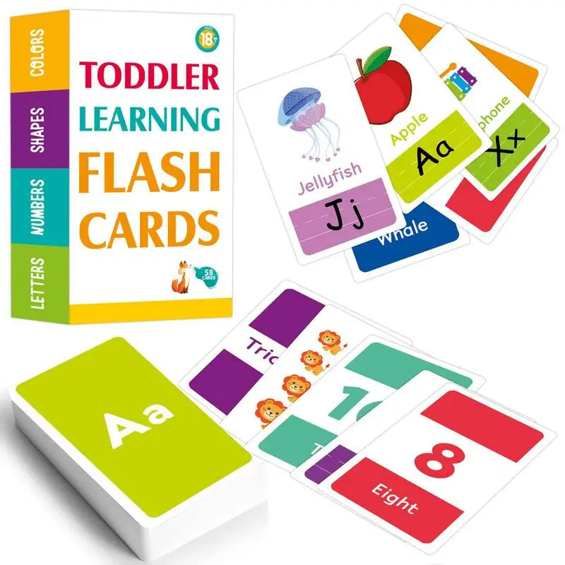 Letter Number Shape Color Flashcards
