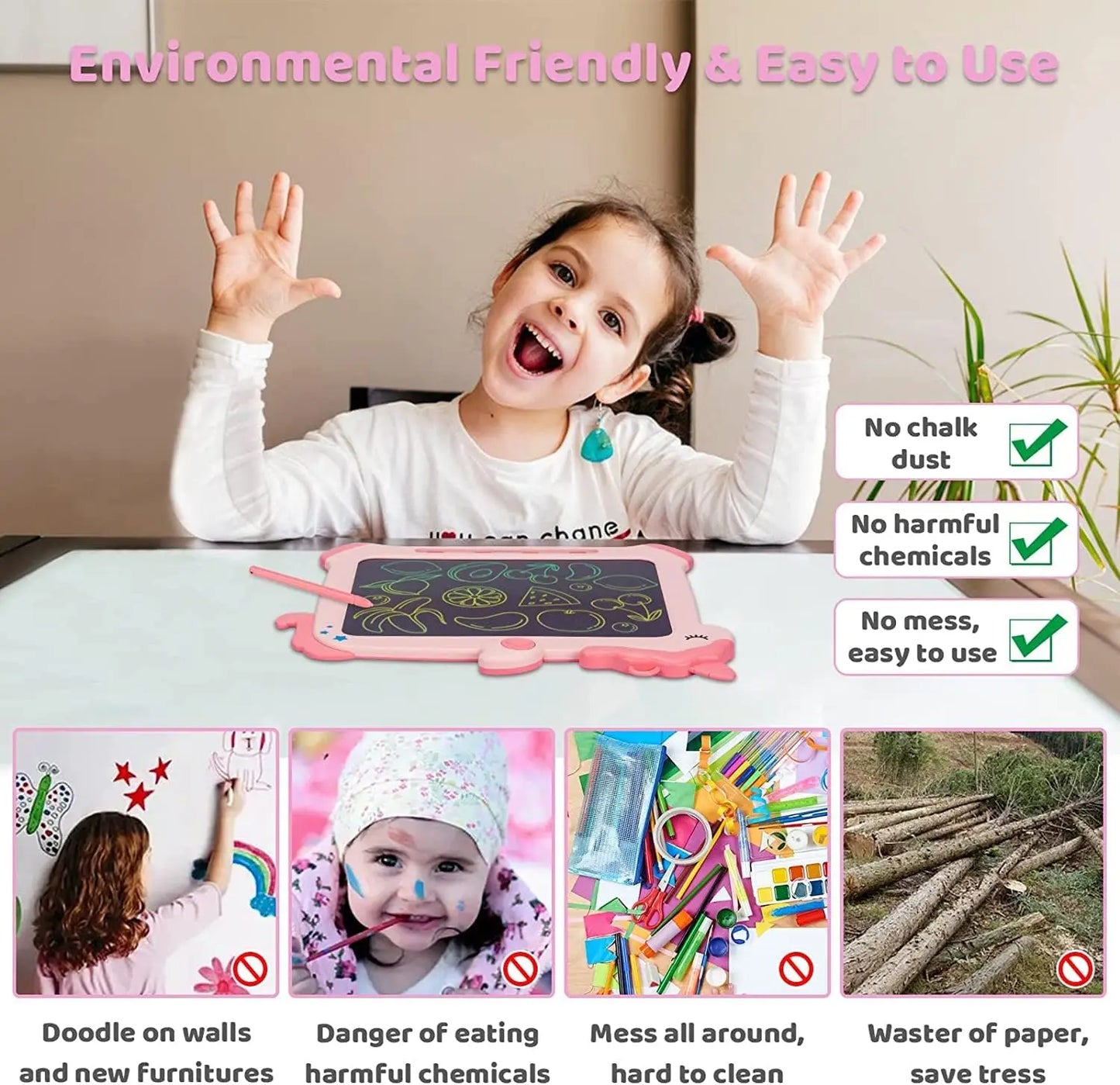 Unicorn LCD Writing Tablet for Kids