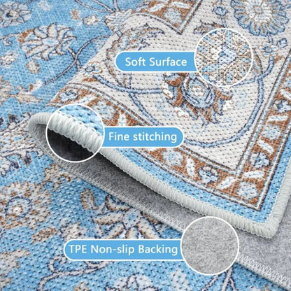 Vintage Floral Accent Area Rug