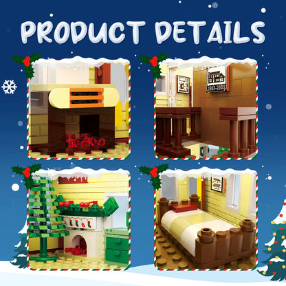 1156PCS Christmas Snow Village House