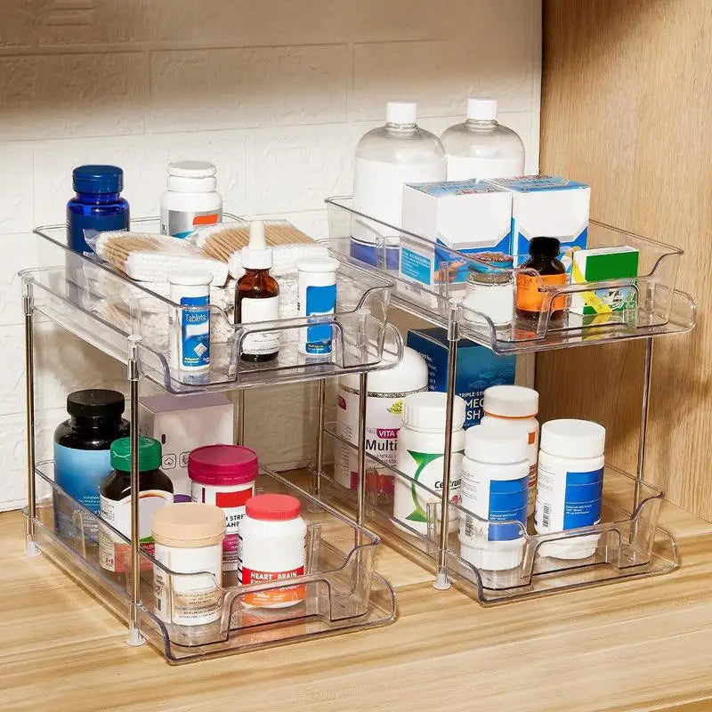 Sliding Cabinet Organizer Pull-out Shelves