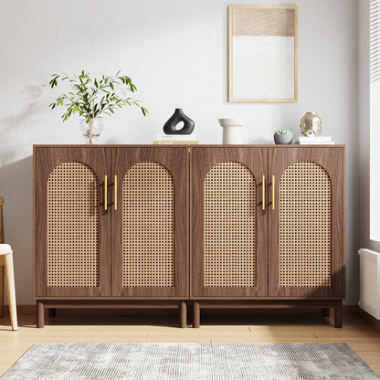 Tribesigns Set of 2 Rattan Sideboard Buffet