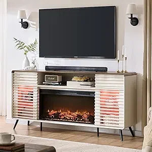 Fireplace TV Stand for 80 Inch TV