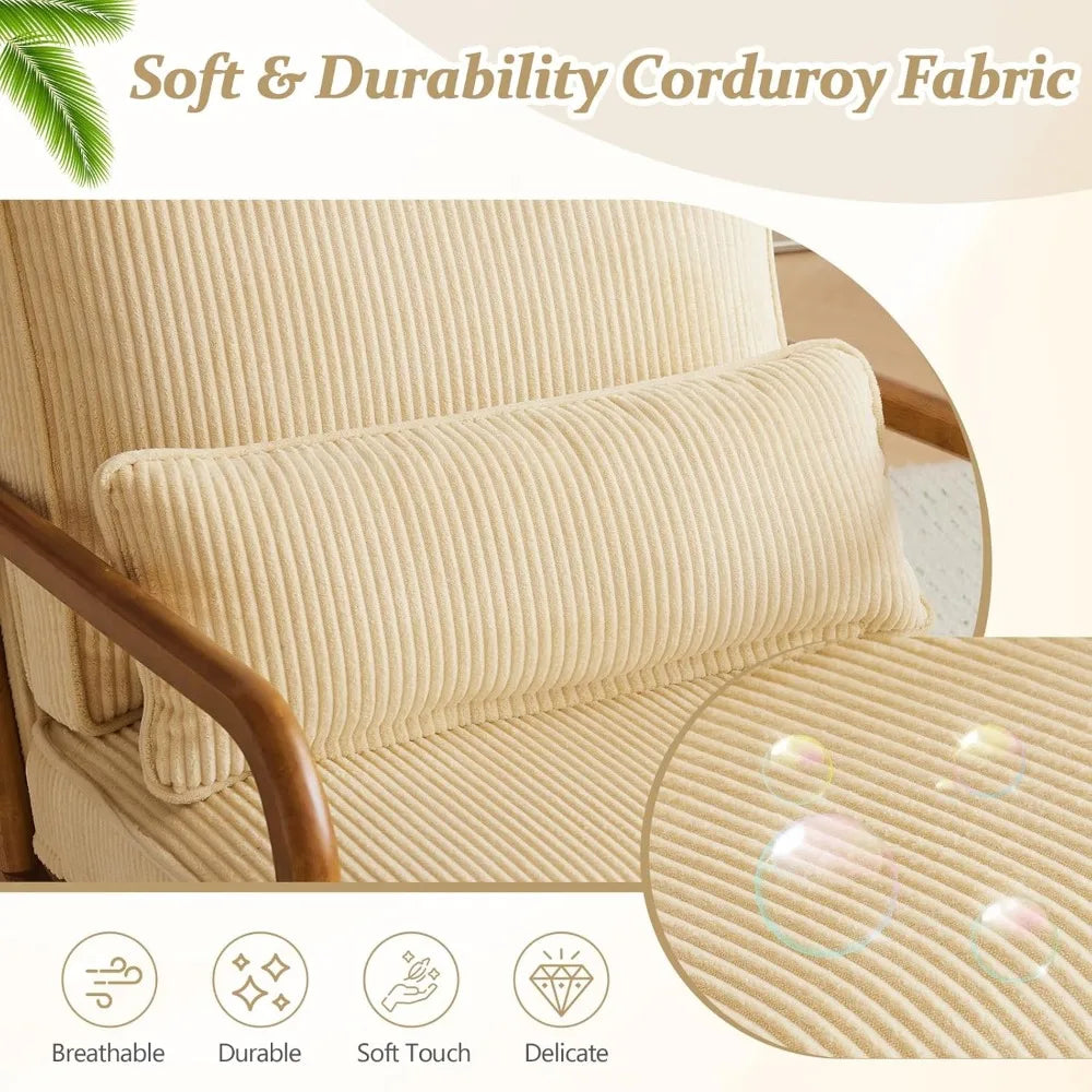 Corduroy Accent Chair