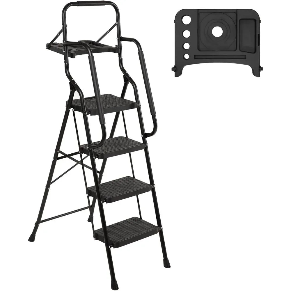 4 Step Ladder with Handrails