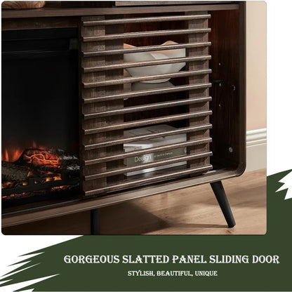 Fireplace TV Stand for 80 Inch TV