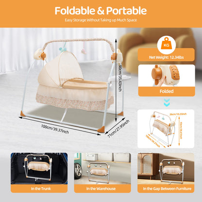Electric Baby Crib Cradle
