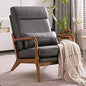 High Back Microfiber Rustic  Accent Chair