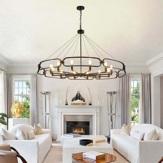 Vintage Black Chandelier