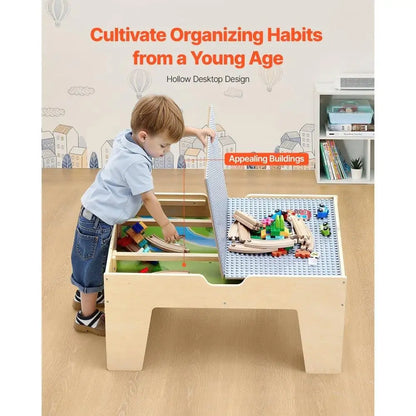 Activity Play Table with 290 Building Blocks