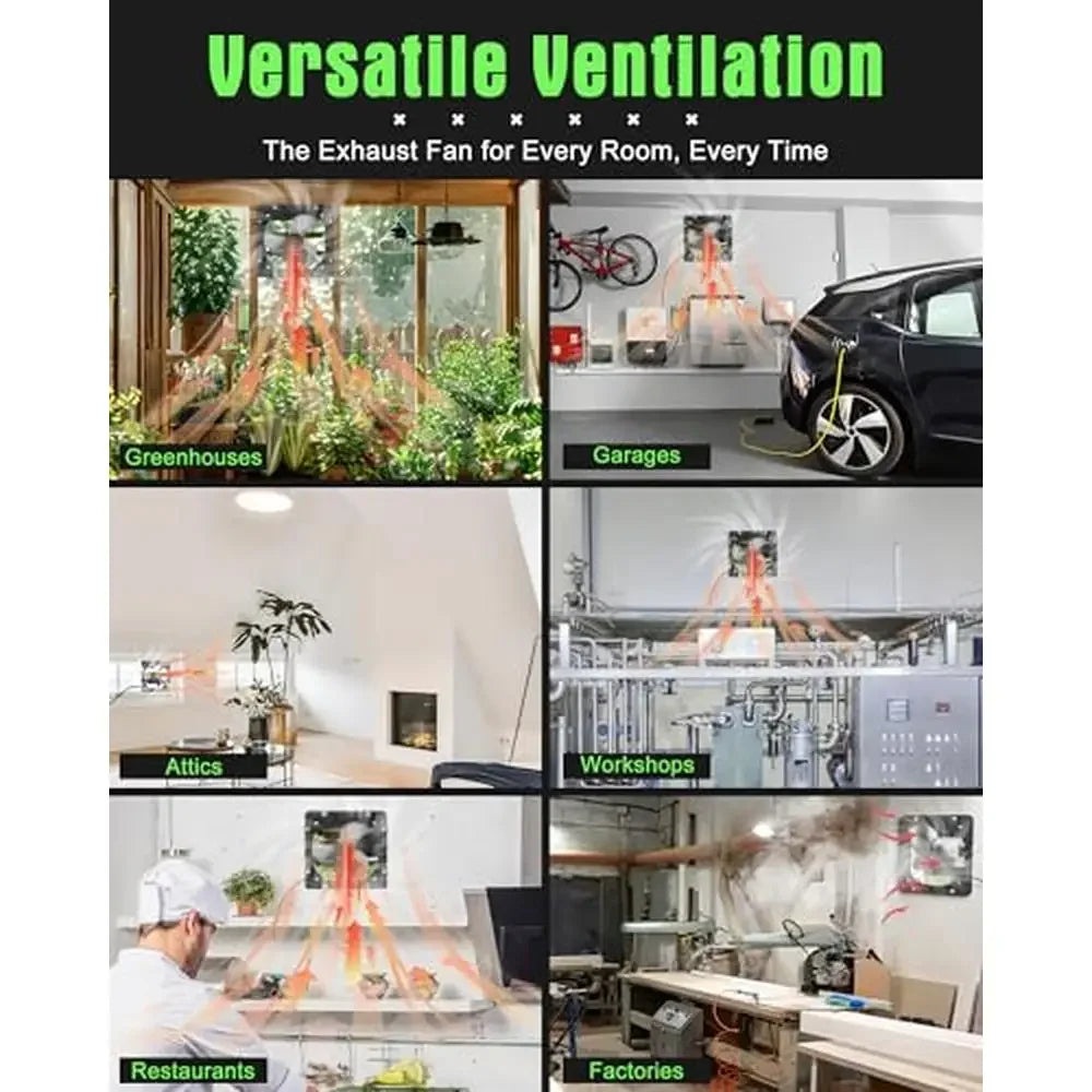 12" Wifi Remote Control Attic Exhaust Fan