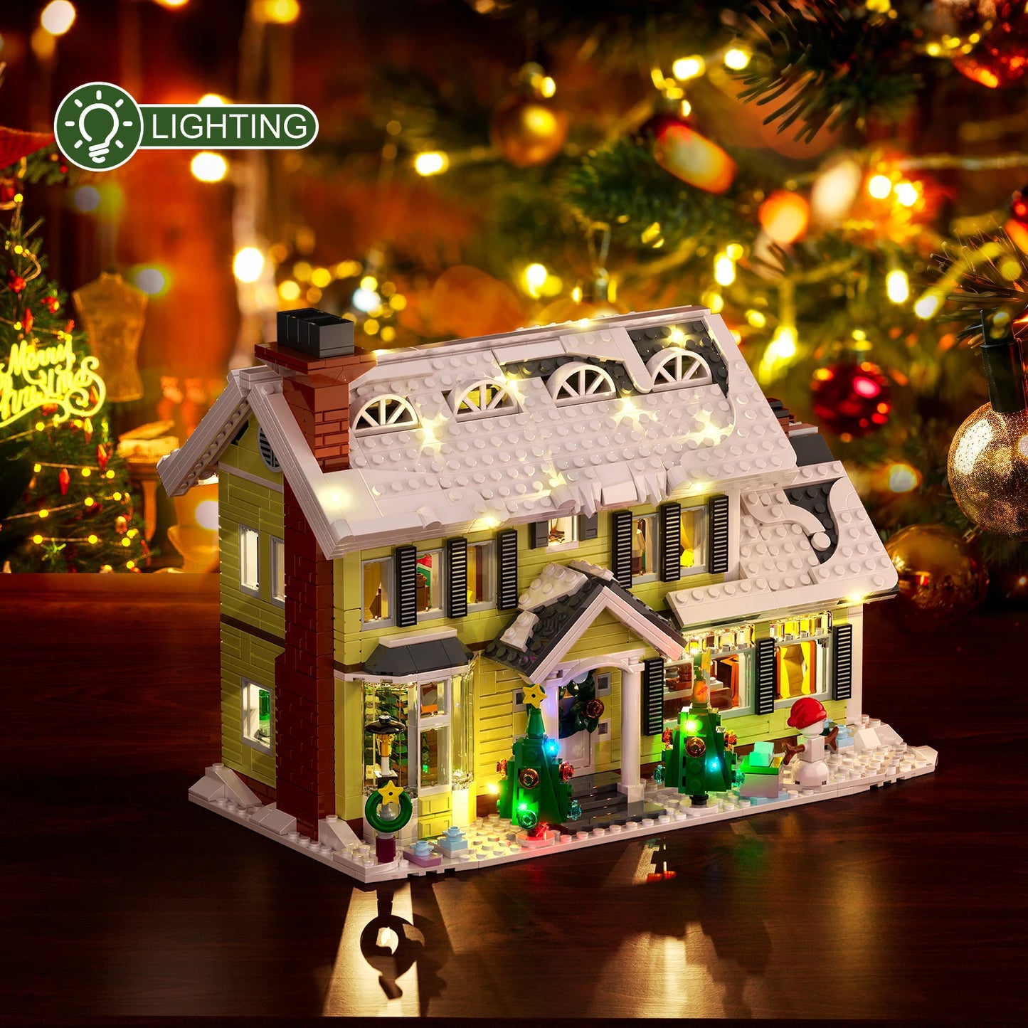 1156PCS Christmas Snow Village House