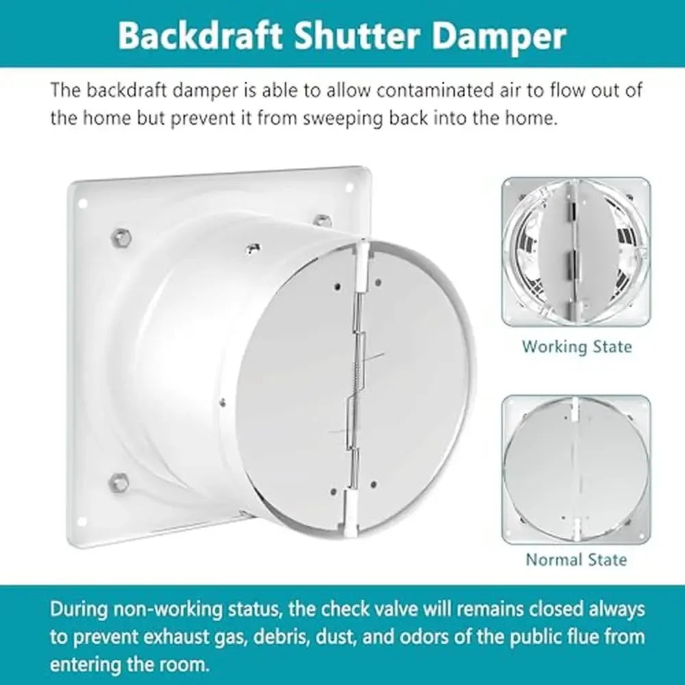 8 Inch Wall Mount Exhaust Fan