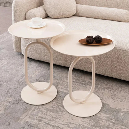Lantern-shaped Metal End Table
