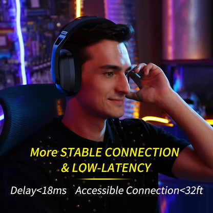 Bluetooth Wireless Gaming Headset with Mic