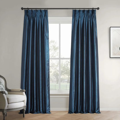 Faux Silk Taffeta Blackout Curtains