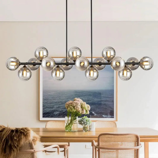 16-Light Modern Chandelier Mid Century