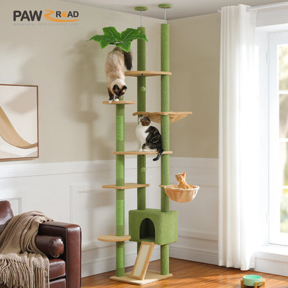 Adjustable 230-252cm Cat Tree