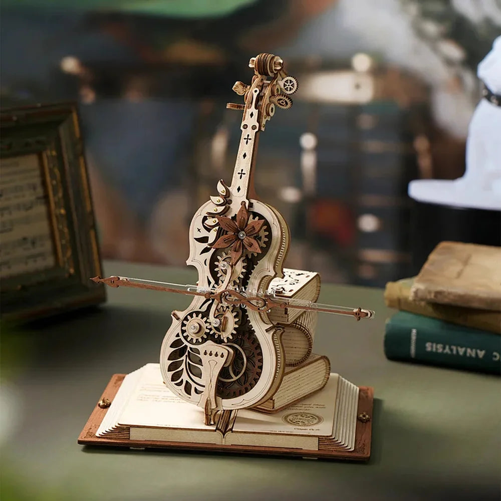 3D Wooden Puzzle Cello