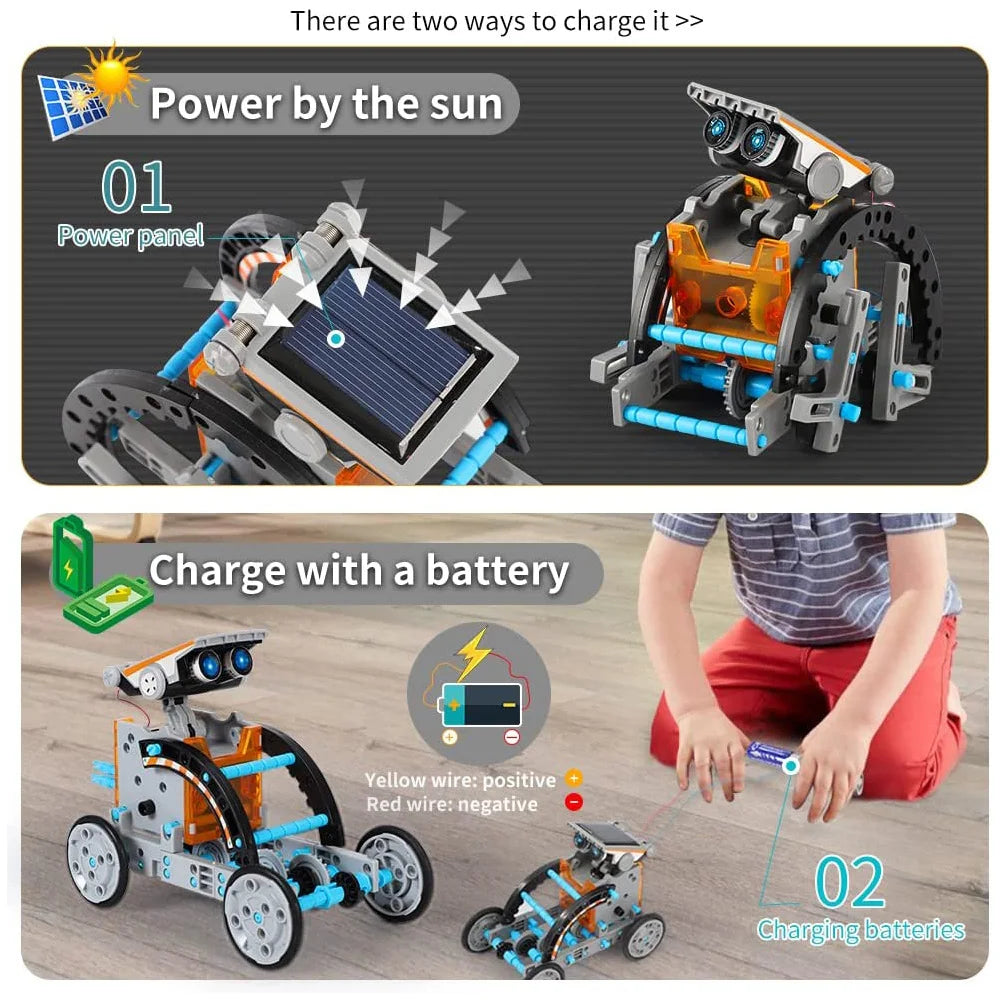 12-In-1 Stem Solar Robot Kit