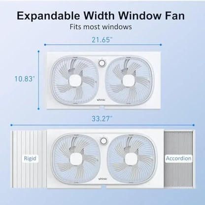 Twin Window Fan 9"