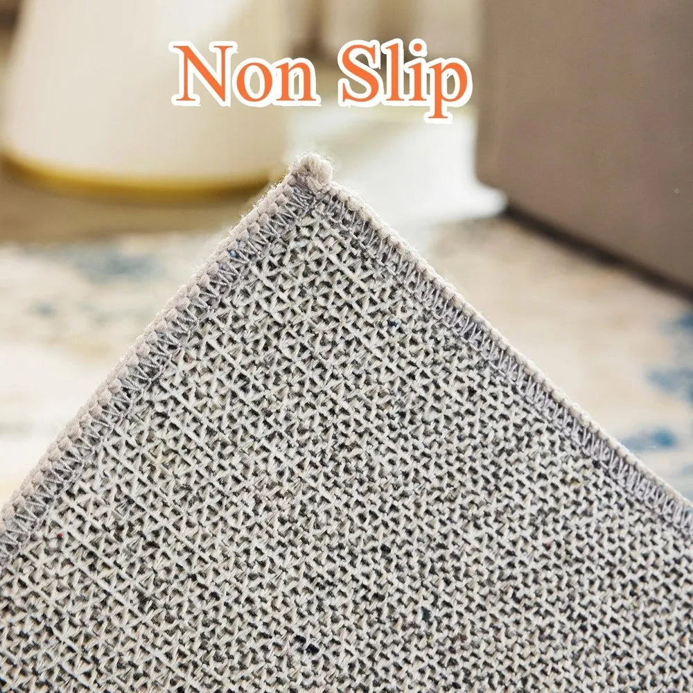 Blue Modern Abstract Low Pile Large Carpet
