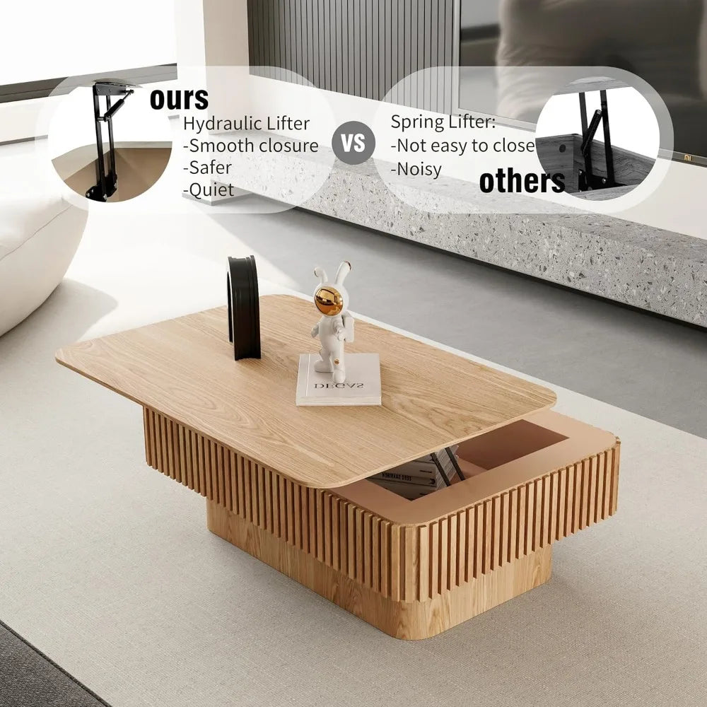 38.6" Square Lift Top Coffee Table