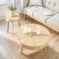 2 Tier Circle Coffee Table with Storage