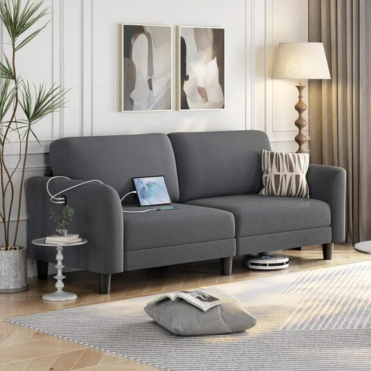 Fabric 2 Seater Loveseat Sofa