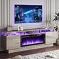 70" Modern Fireplace TV Stand with 36" Electric Fireplace