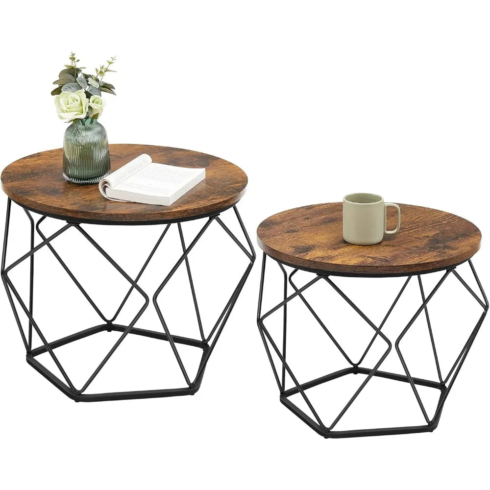 Small Coffee Table Set of 2
