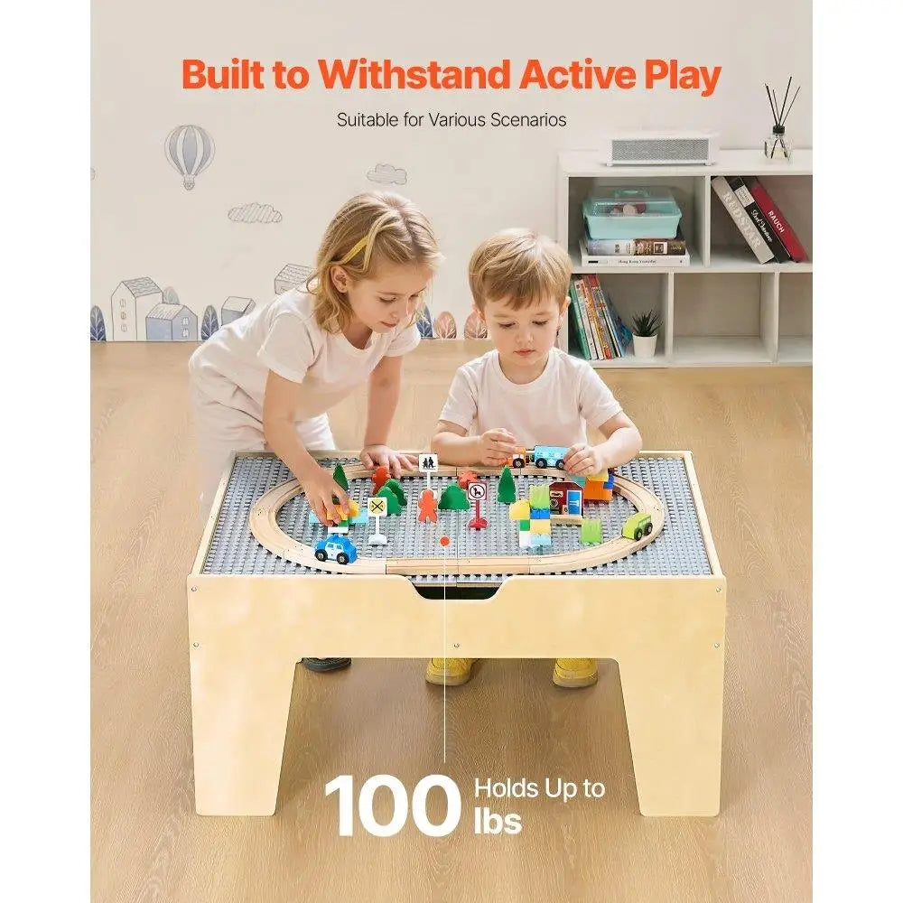 Activity Play Table with 290 Building Blocks