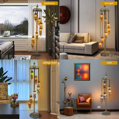 Turkish Mosaic Floor Lamp