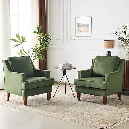 Mid-Century Accent Chairs Set of 2