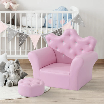 Kids Sofa Set with Footstool