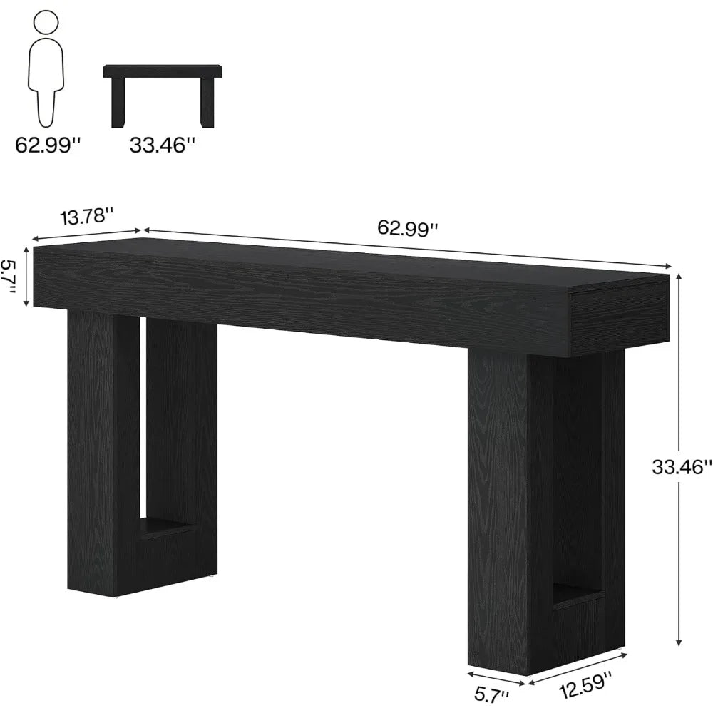 63-Inch Long Console Table