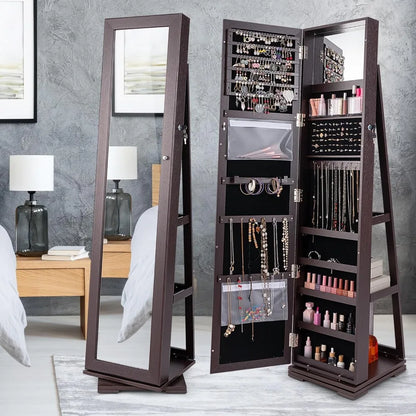 360° Rotating Jewelry Armoire